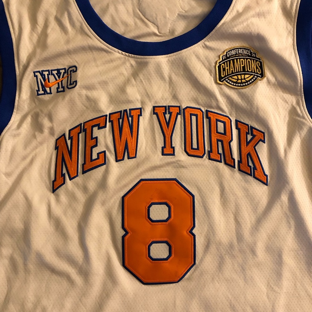 NBA White, Blue & Orange Men’s NY Knicks Anunoby Basketball Jersey. Brand New. - Picture 5 of 6